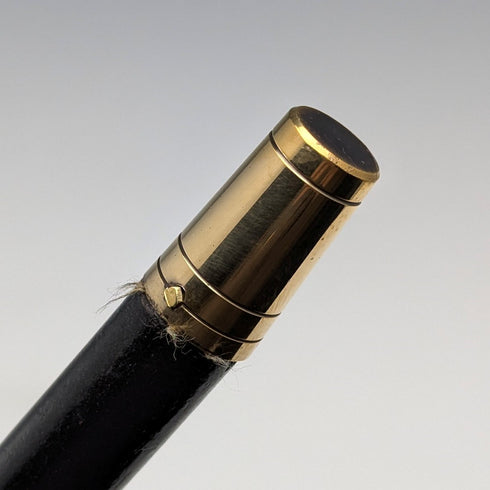 復古男式純銀裝飾彎角手柄手杖 86 厘米